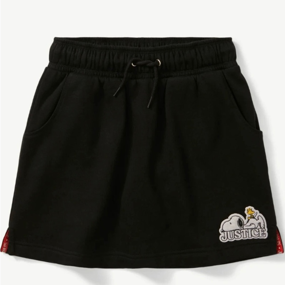 Justice Black Skirt/shorts. Snoopy